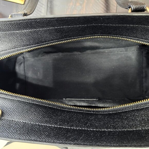 Vintage Coach Avary Carryall in Black Crossgrain Leather with Gold-Tone Hardware - Picture 15 of 16